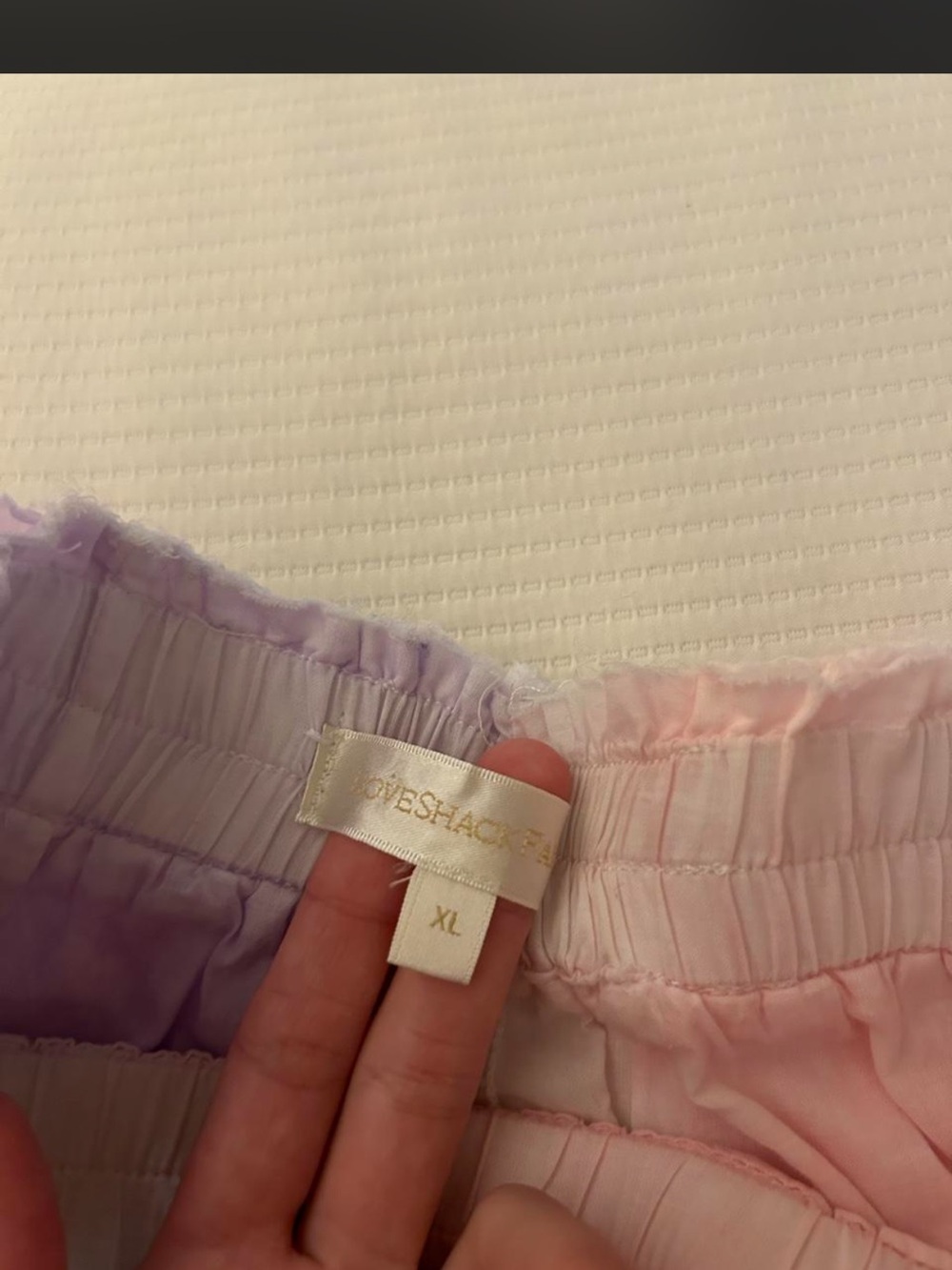 LoveShackFancy Pastel Ombre Tiered Lace Mini Skirt - Picture 4 of 8